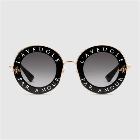 women's metallic steel round-frame sunglasses gucci|Gucci 62mm aviator sunglasses.